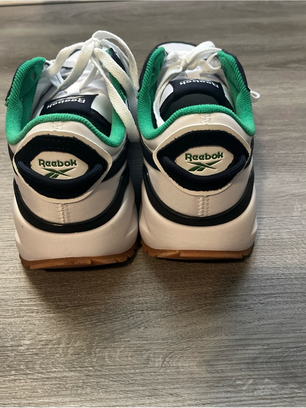 Reebok Men's White, Green & Black Retro Runner - Picture 6 of 8